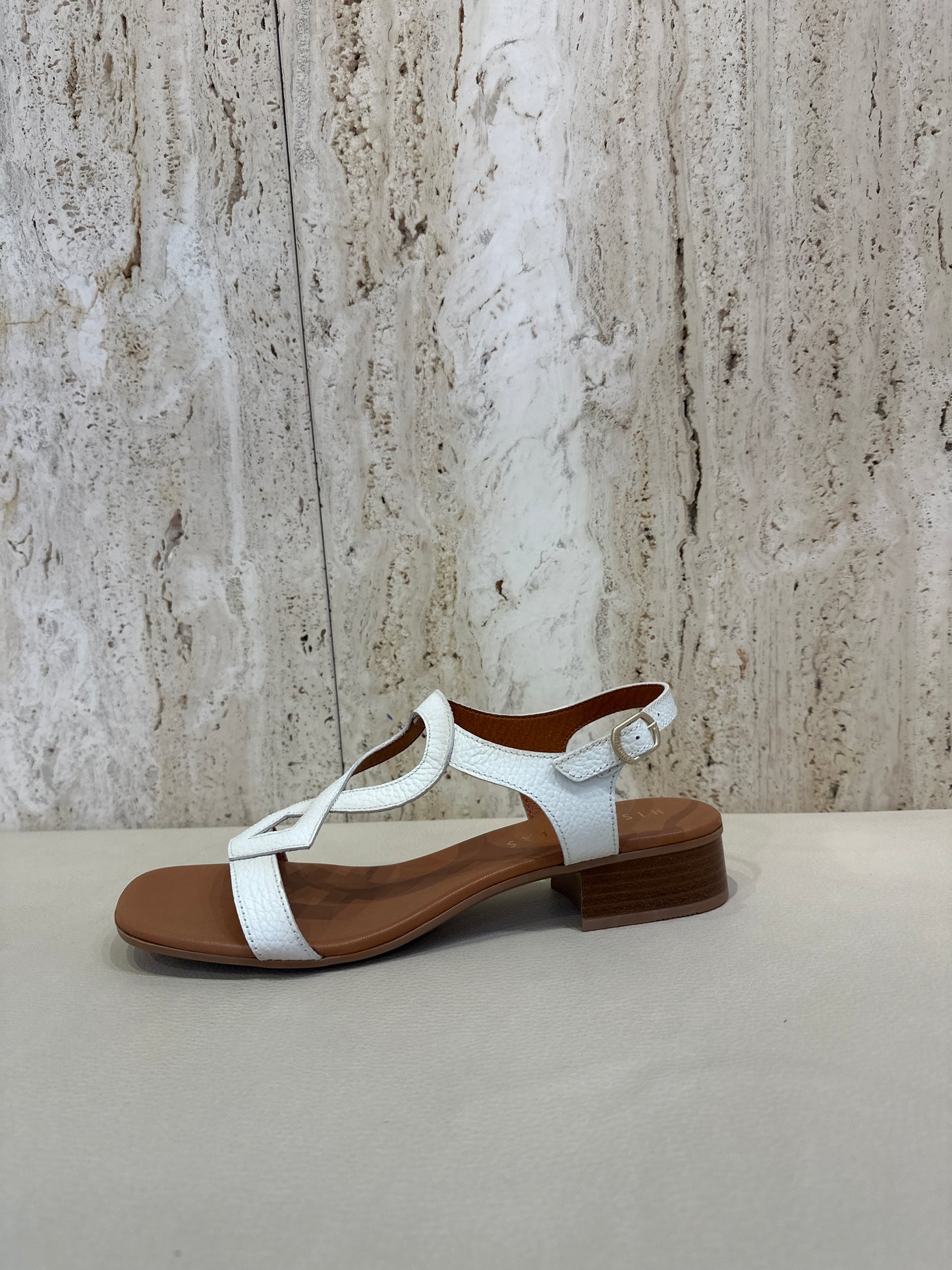 HISPANITAS SANDALIA TACON BLANCO LARA HV232706