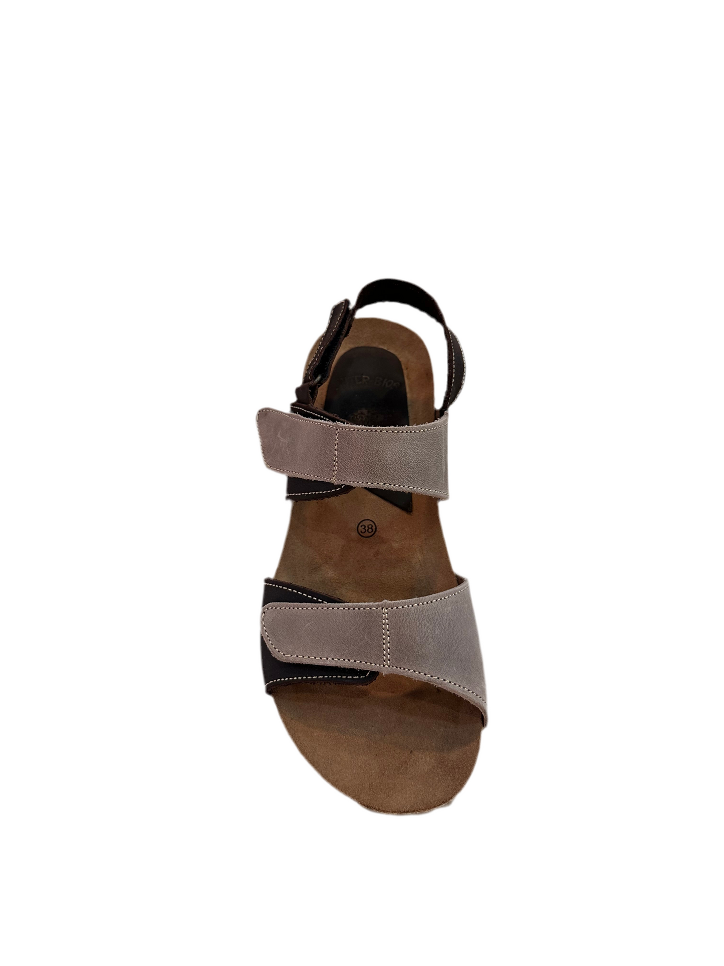 SANDALIA INTERBIOS VELCROS 5343 MOKA PARDO