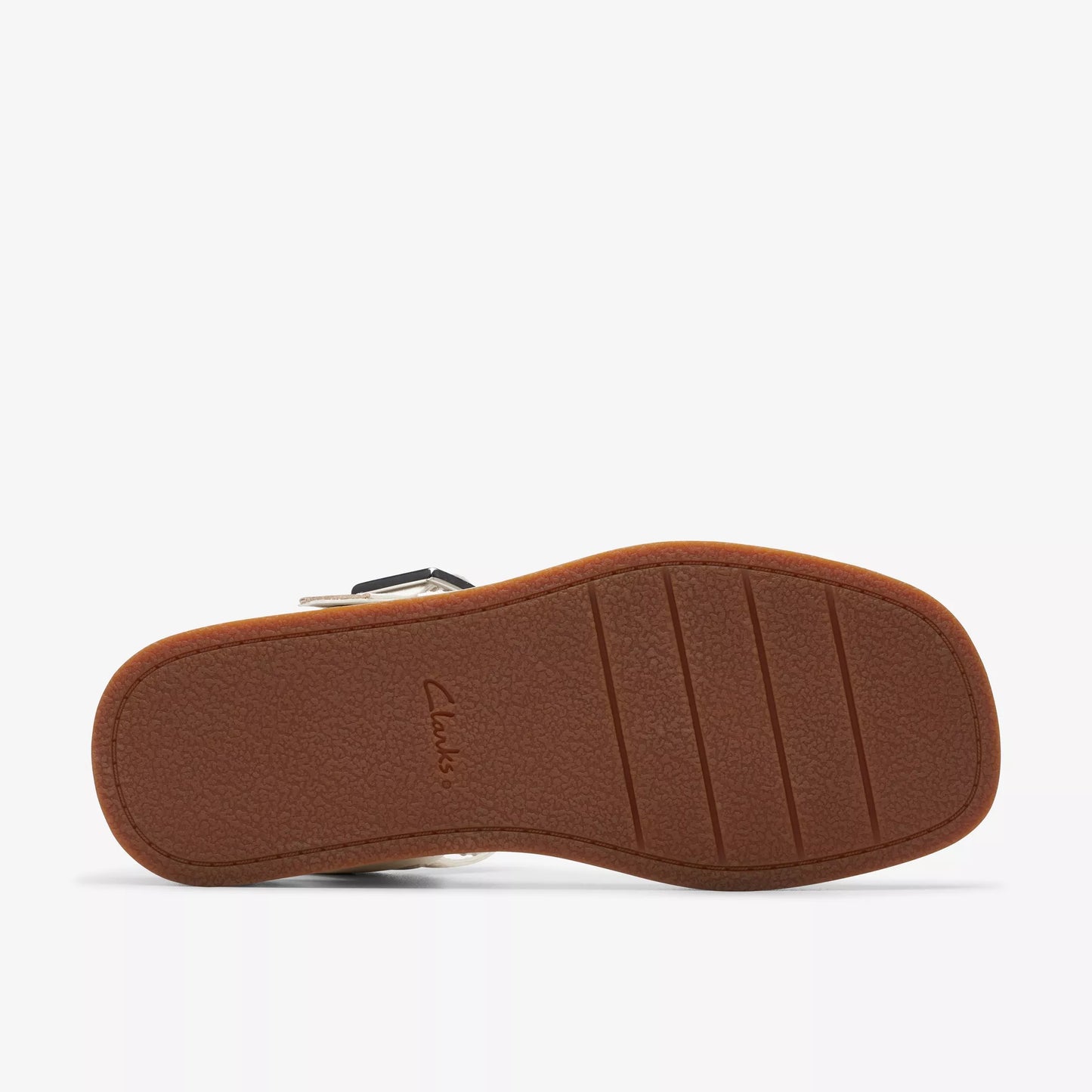 SANDALIA CLARKS ALDA STRAP CUERO BLANCO ROTO