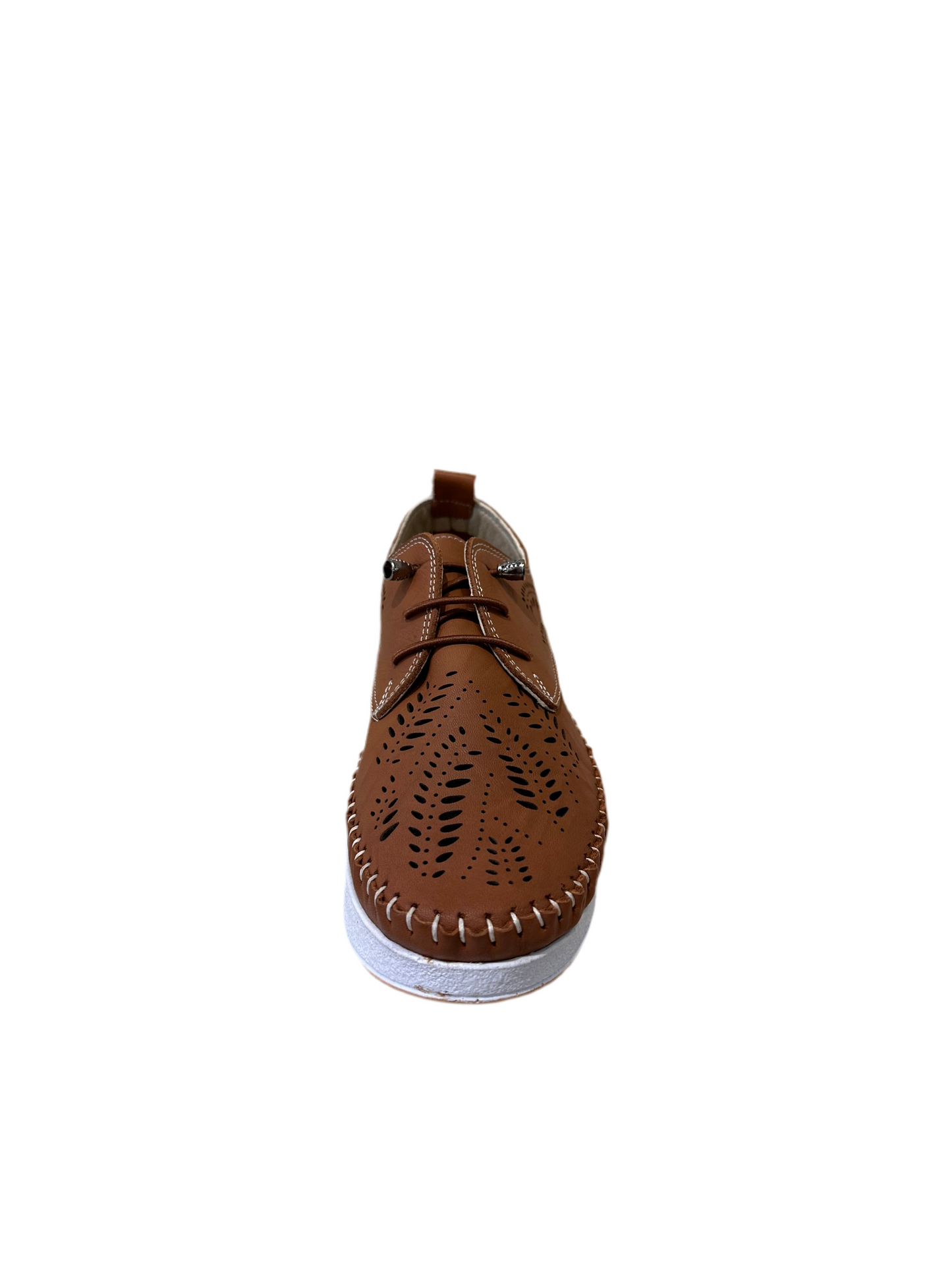 ZAPATILLA PIEL MANLISA TROQUELADA