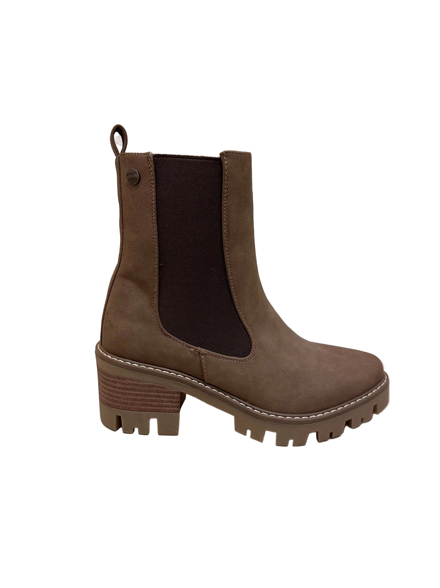 BOTIN PLATAFORMA TAUPE
