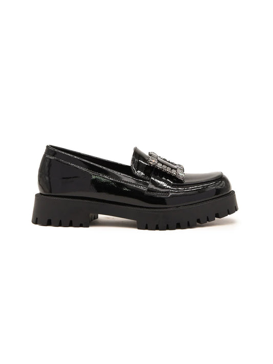 MOCASIN AZAREY NEGRO CHAROL