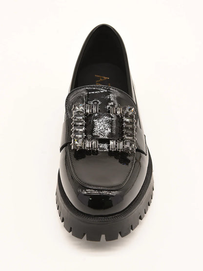 MOCASIN AZAREY NEGRO CHAROL