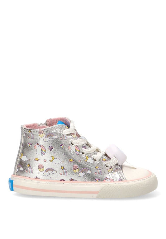 BOTIN NIÑO MUSTANG KIDS PLATA