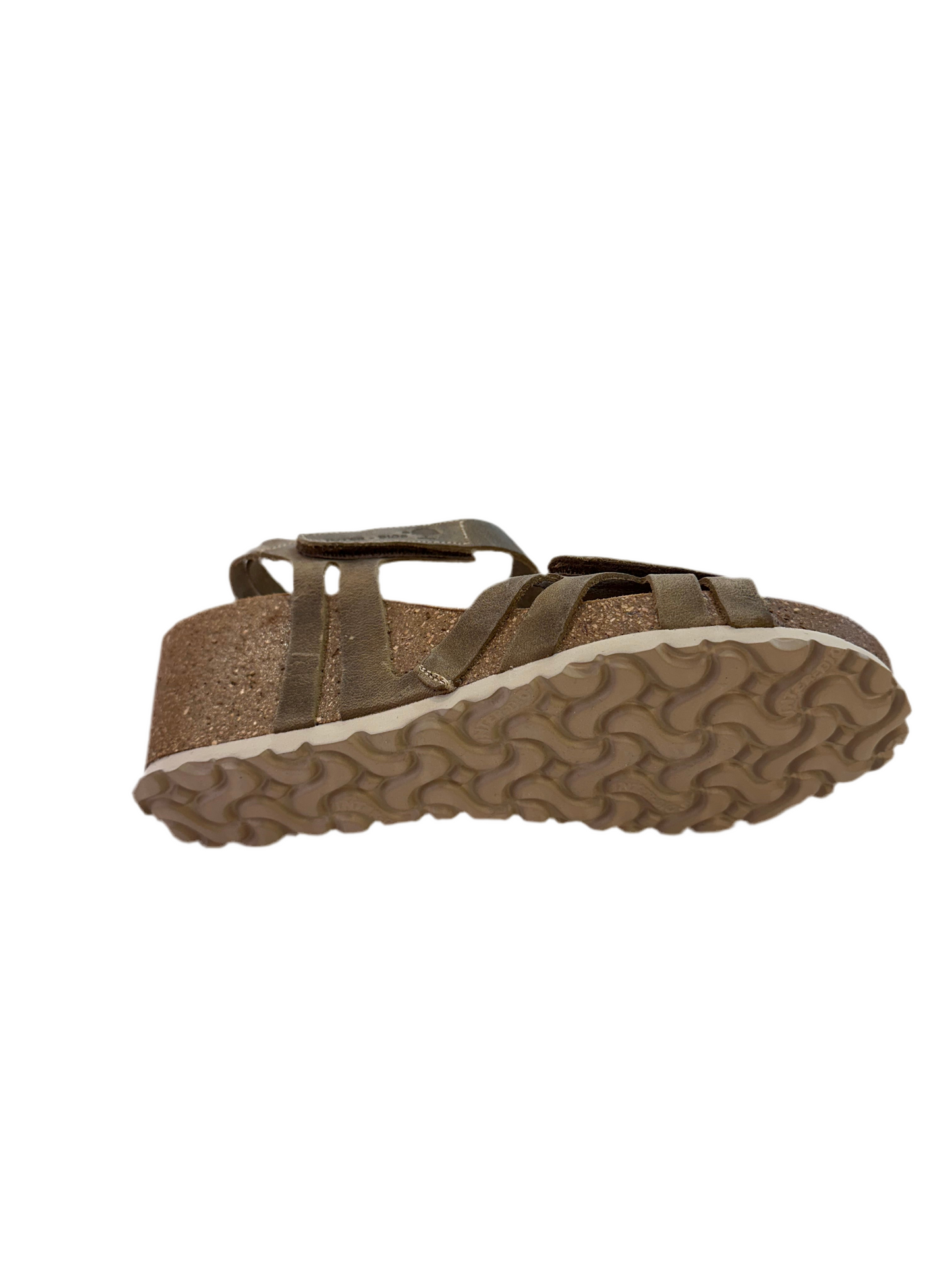 SANDALIA CUÑA INTERBIOS KAKI 5634