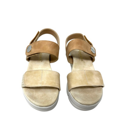 AMARPIES SANDALIA VELCROS CUÑA ABZ23505
