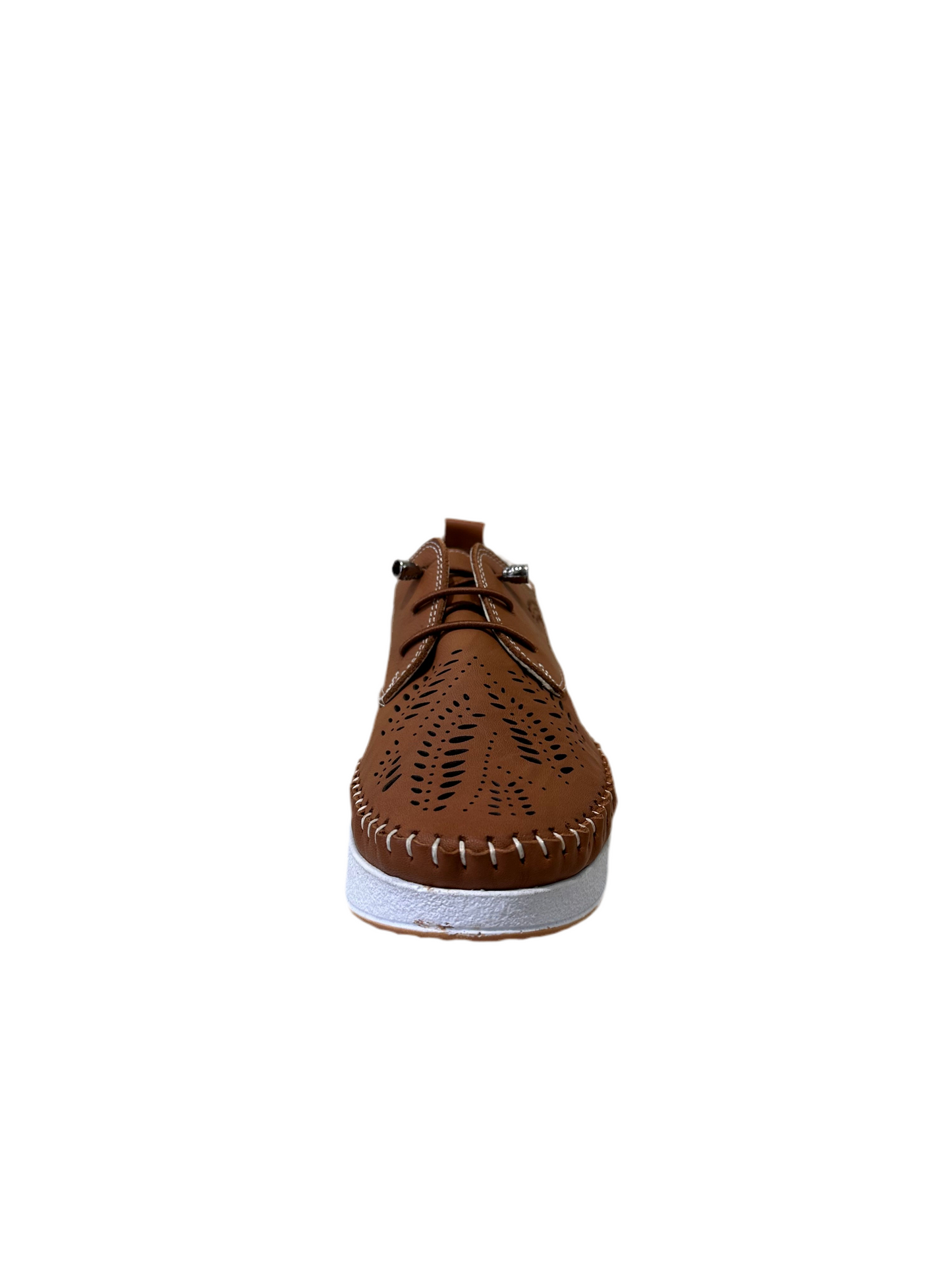 ZAPATILLA PIEL MANLISA TROQUELADA
