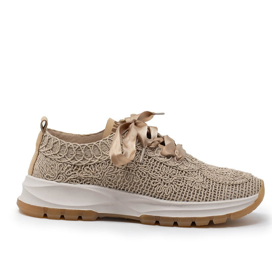DEPORTIVO CASUAL FLORES BEIGE