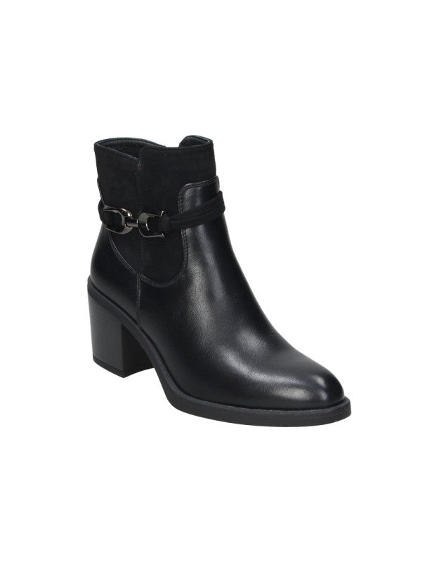 BOTINES DE TACÓN NEGROS HISPAFLEX 2533 PARA MUJER