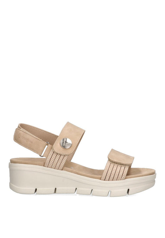 AMARPIES SANDALIA VELCROS CUÑA ABZ23505