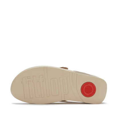 FITFLOP SANDALIA LULU FLOWER PLATINO