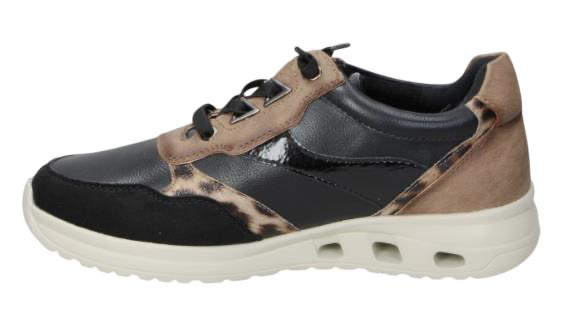 ZAPATILLA AMARPIES NEGRO ANIMAL PRINT