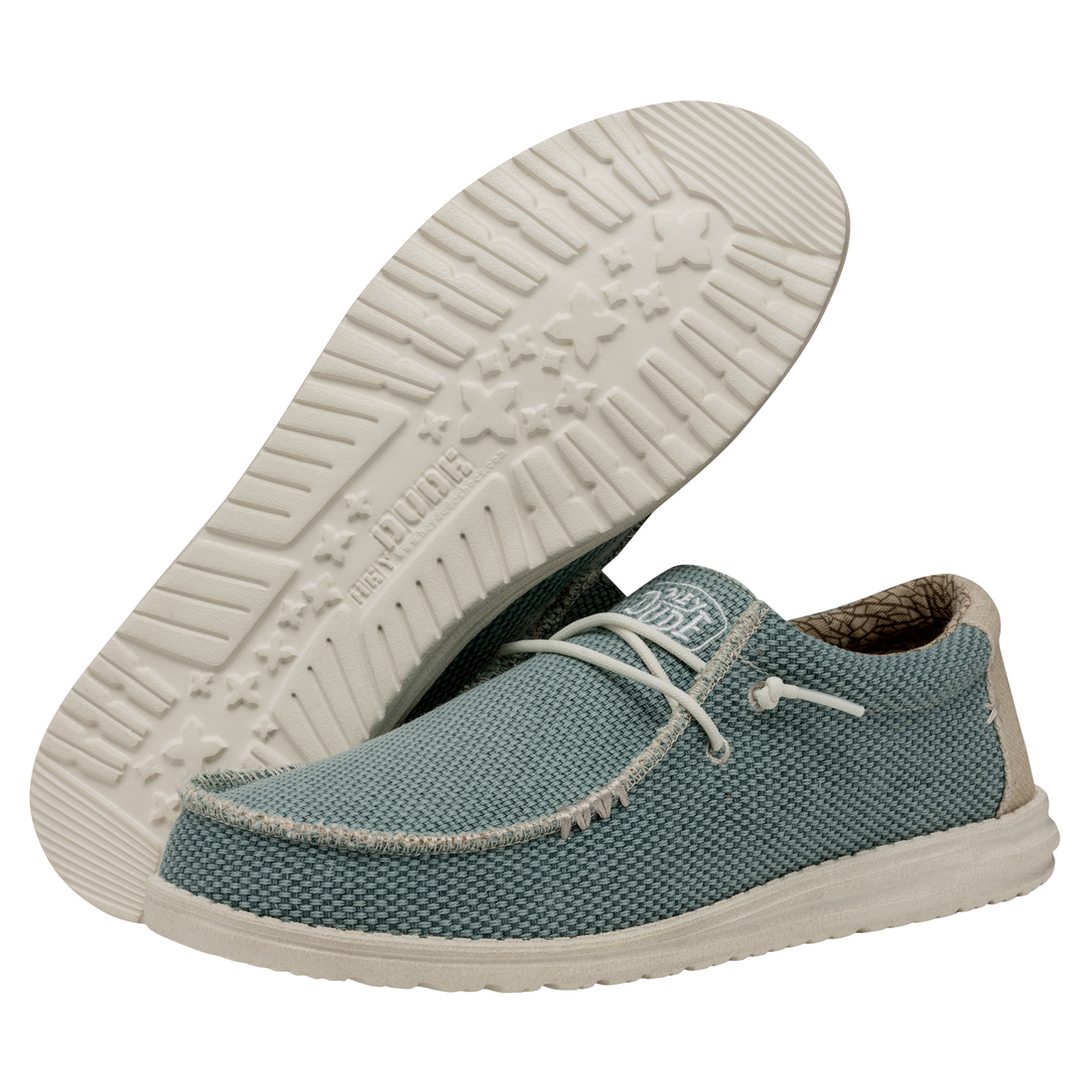 HEY DUDE WALLABY BRAIDED AQUA