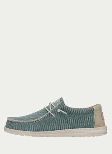 HEY DUDE WALLABY BRAIDED AQUA