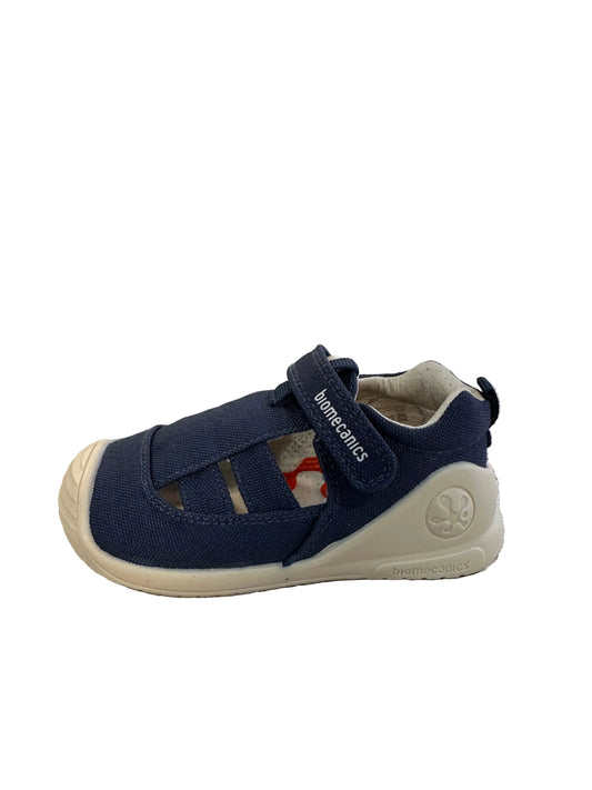 BIOMECANICS SANDALIA CERRADA LONA LAVABLE AZUL