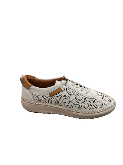 ZAPATILLA PIEL TROQUELADA