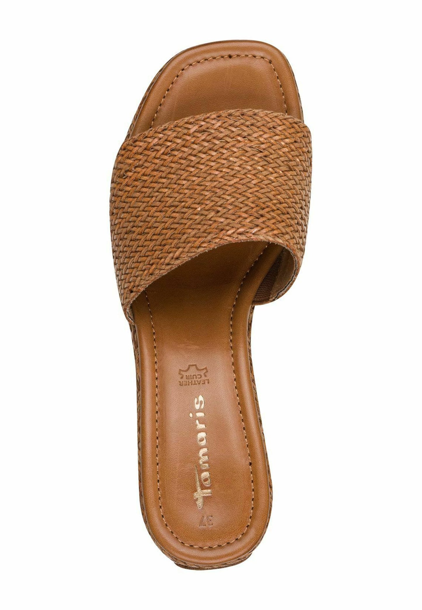 SANDALIA TACÓN TAMARIS COGNAC I-27232-46