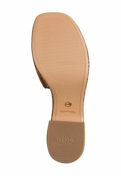 SANDALIA TACÓN TAMARIS COGNAC I-27232-46