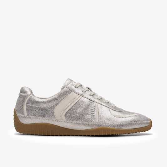 CLARKS ZAPATILLA MERIDOR LO COMBINACIÓN METÁLICA