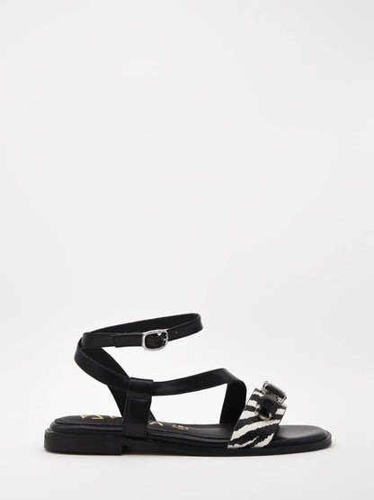 SANDALIAS PLANAS NEGRAS AZAREY