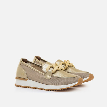 MOCASIN MARIAMARE DORADO 68776 LIVANA