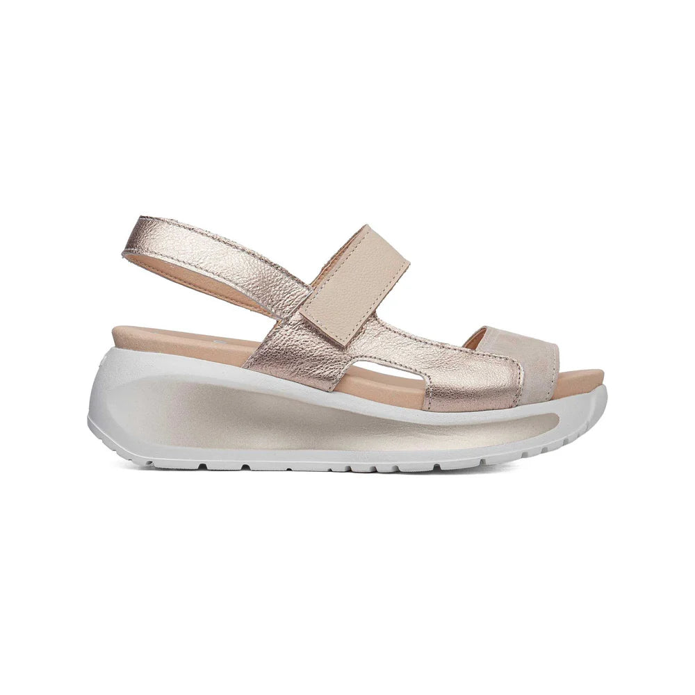 SANDALIA CALLAGHAN 35204 BERTA BLANCO ORO