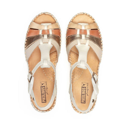 SANDALIA PIKOLINOS AGUADULCE W3Z-1836NATA CUÑA EXTRA LIGERA PARA MUJER