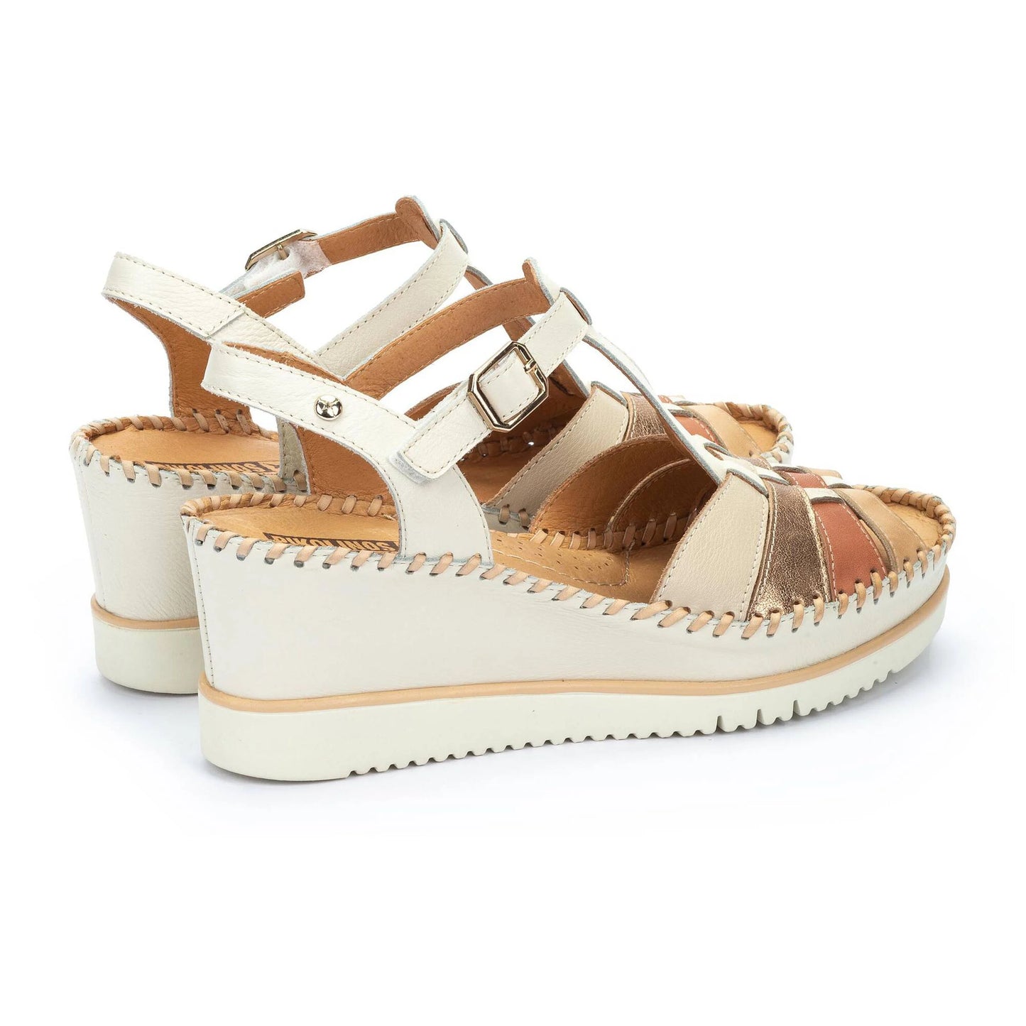 SANDALIA PIKOLINOS AGUADULCE W3Z-1836NATA CUÑA EXTRA LIGERA PARA MUJER