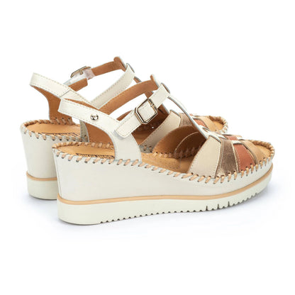 SANDALIA PIKOLINOS AGUADULCE W3Z-1836NATA CUÑA EXTRA LIGERA PARA MUJER