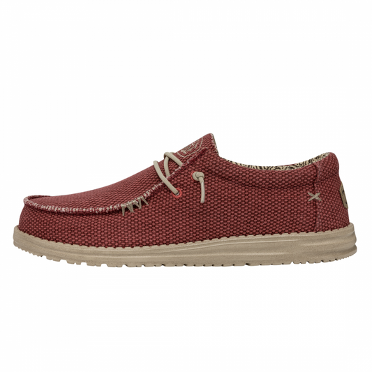 HEY DUDE  WALLY BRAIDED POMPEIAN ROJO